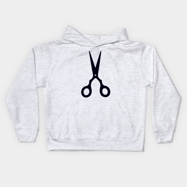 Black Scissors Kids Hoodie by XOOXOO